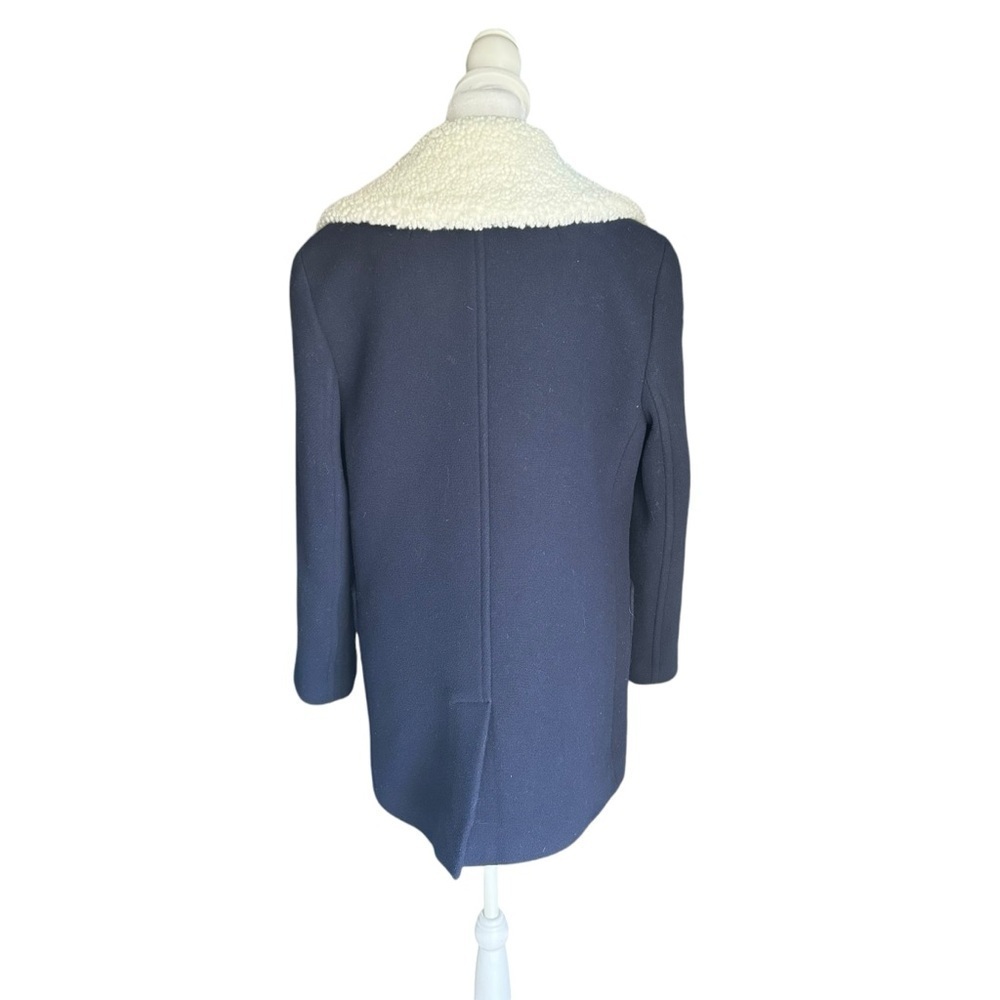 J. Crew - Peacoat in Italian Stadium Cloth Wool Coat Sz 6 - Picture 6 of 11